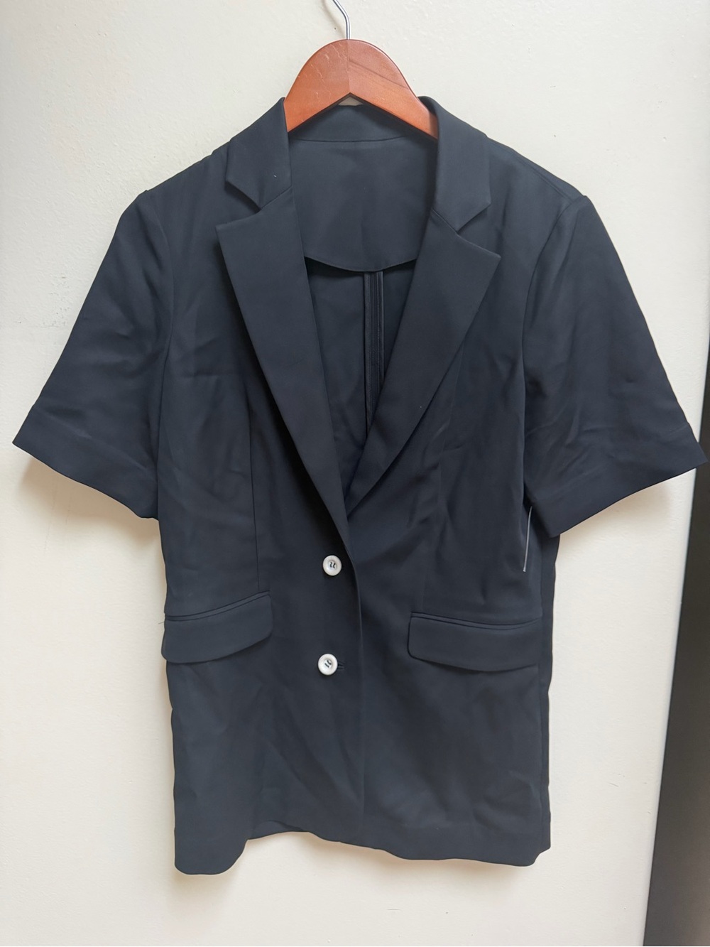 & Orher Stories Black Short-Sleeve Blazer